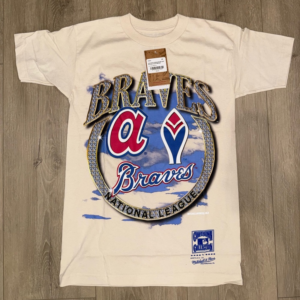 Mitchell & Ness Atlanta Braves t shirt men’s small NWT